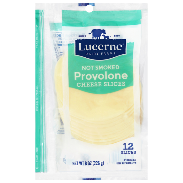 Lucerne Cheese, Slices, Not Smoked, Provolone