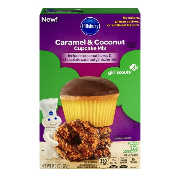 Pillsbury Girl Scouts Cupcake Mix Caramel Coconut 132 Oz From Pillsbury Girl Scouts Cupcake Mix Caramel Coconut 132 Oz From