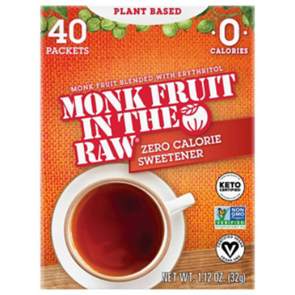 Monk Fruit in the Raw Zero Calorie Sweetener Blend