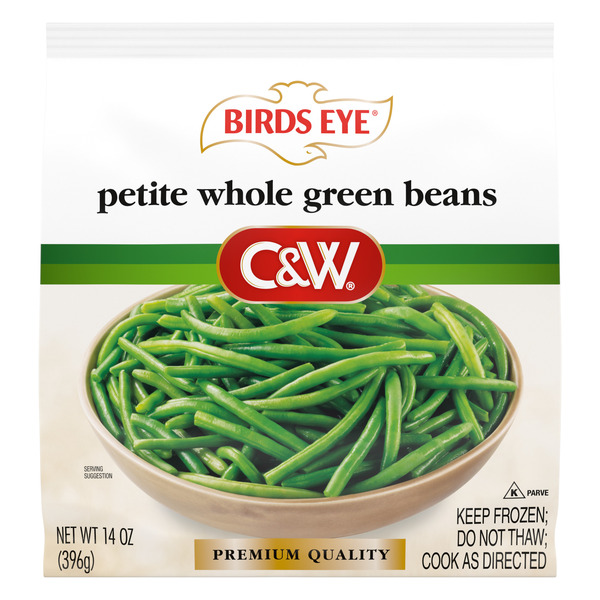 Birds Eye Premium Quality Petite Whole Green Beans, Frozen Vegetable