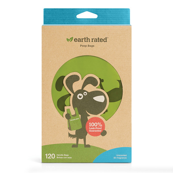 Earth Rated Unscented Dog Waste Bags with Handles