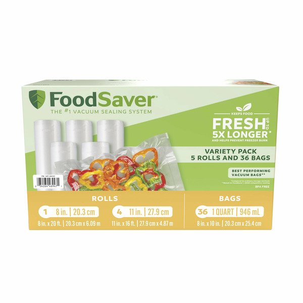FoodSaver Special Value Vacuum Seal Roll & Bag Combo Pack