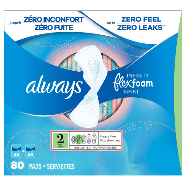 Always Infinity Flexfoam Pads Same-Day Delivery | Costco