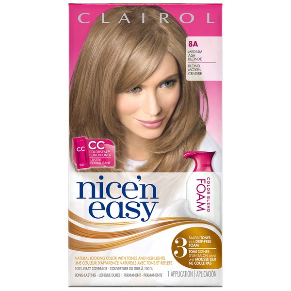 Clairol Nice N Easy Color Blend Foam Hair Color 8a Medium Ash