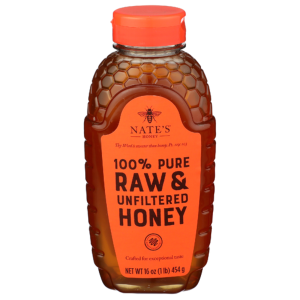 Nature Nate's 100% Pure Raw & Unfiltered Honey