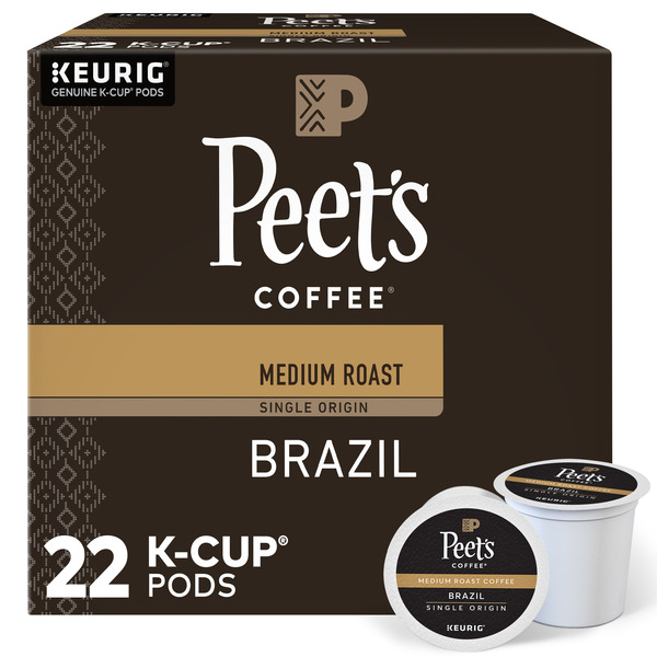 Peet's Coffee Brazil Minas Naturais Coffee K-Cup Pods