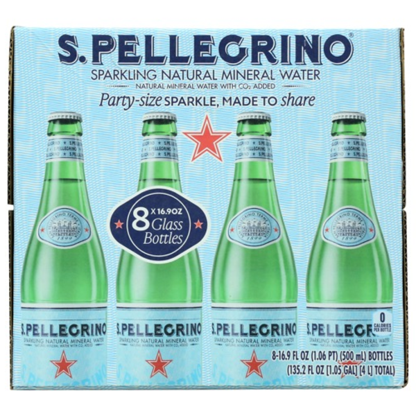 San Pellegrino Sparkling Mineral Water Glass 8 Pack