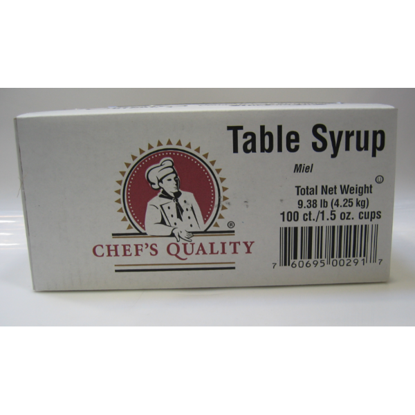 Chef's Quality - Table Syrup Packets -1.5 oz / 100 ct