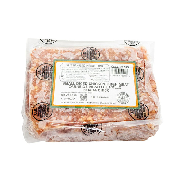 Diced Chicken Thigh Meat, Small Dice