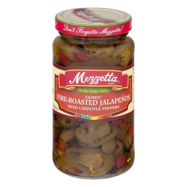 Mezzetta Tamed FireRoasted Jalapenos with Chipotle Peppers (10 fl oz