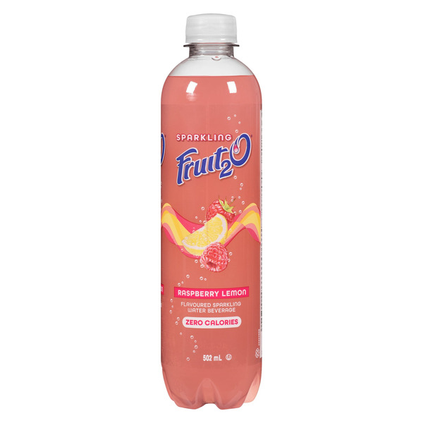 Giant Tiger Raspberry Fruit2O Raspberry Lemon Flavoured Sparkling Water - 502ml Same-Day ...