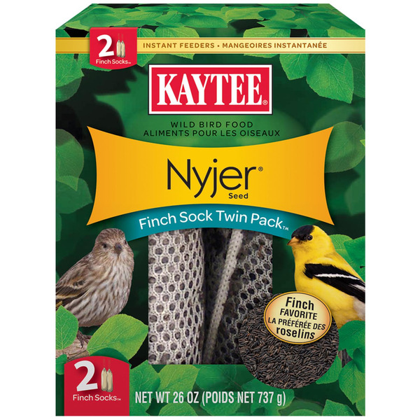 Kaytee Finch Sock Nyger Thistle Seed Bird Feeder