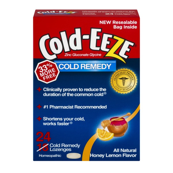 ColdEeze Cold Remedy Lozenges Honey Lemon from JewelOsco Instacart