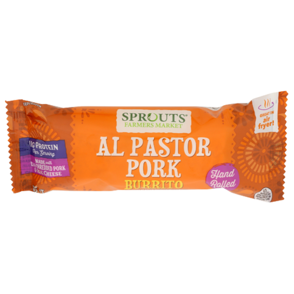 Sprouts Al Pastor Pork Burrito