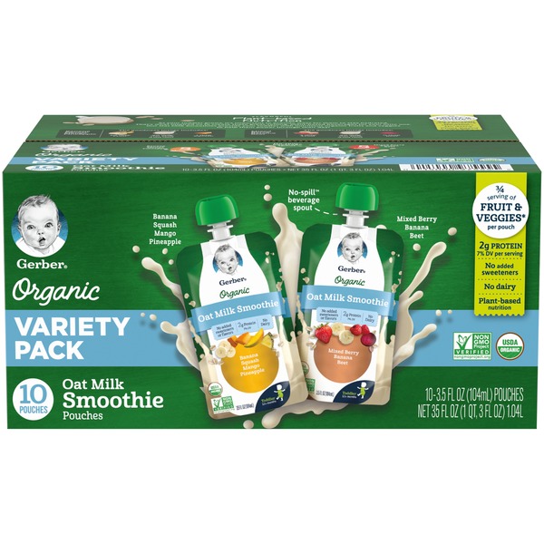 gerber organic oat milk smoothie
