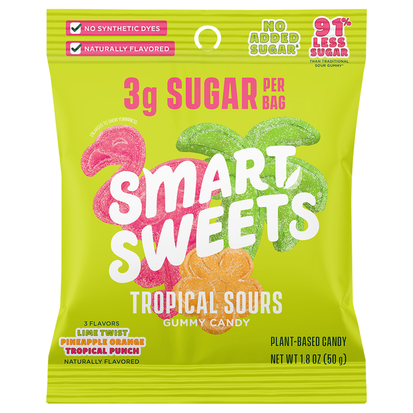 Sugar_9014ページ SmartSweets Tropical Sours Gummy Candy Same-Day Delivery or Pickup