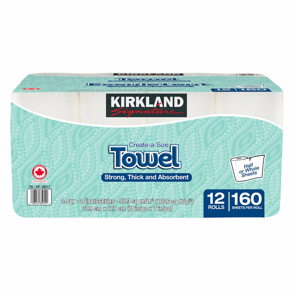 Costco Kirkland Signature Premium Strong Towel Rolls Same-Day Delivery | Costco Canada