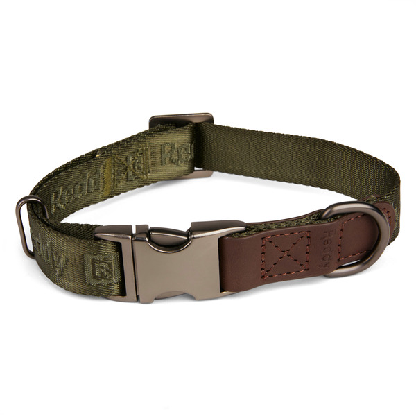 Reddy Jacquard Dog Collar - Olive - Medium