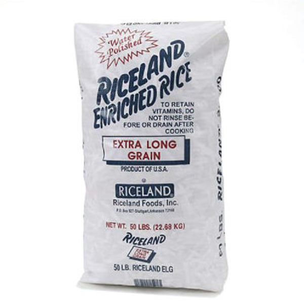 Riceland - Long Grain Rice, 4% broken - 50 lb Bag