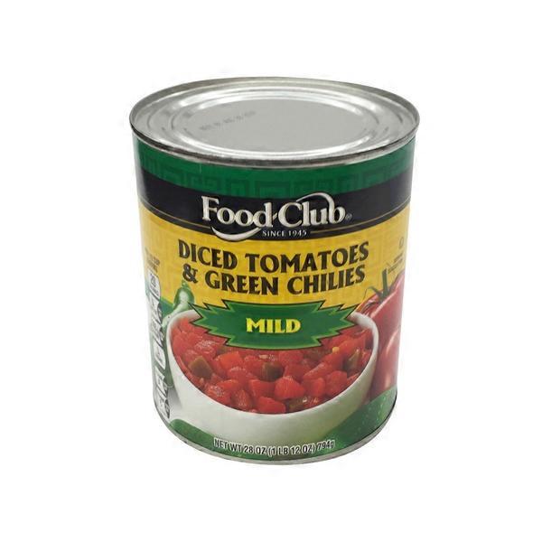 Food Club Mild Diced Tomatoes With Green Chili (28 oz) Instacart