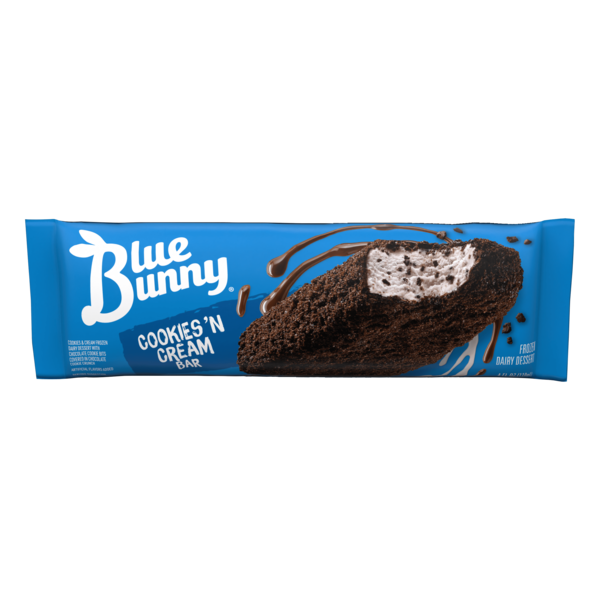 【バラ売り不可】BlueBlue Blooowin！ AIZERセット Blue Bunny Cookies 'n Cream Bar Same-Day Delivery | Jacksons Food