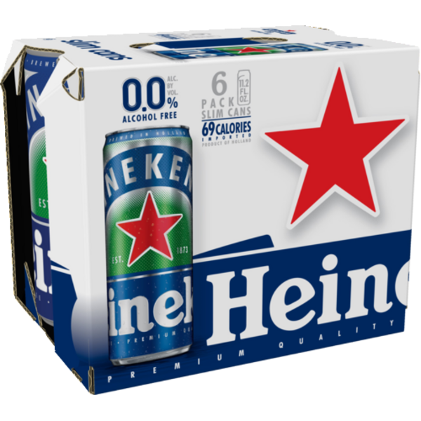 Heineken 0.0 Lager 6 Pack Cans