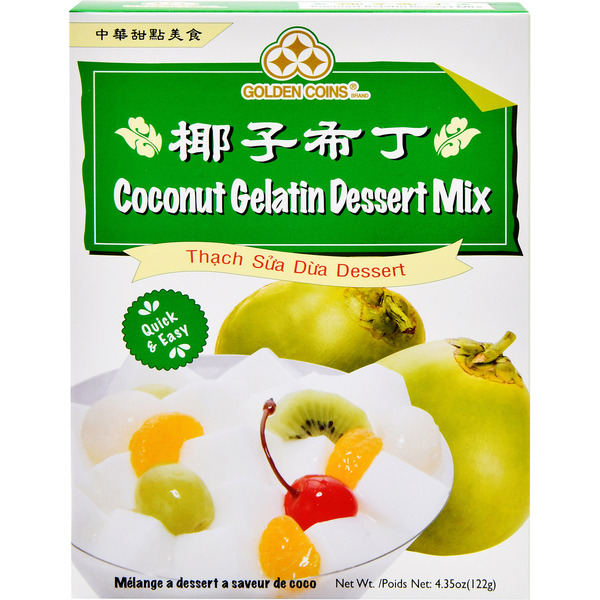 Golden Coin Coconut Gelatin Dessert Mix