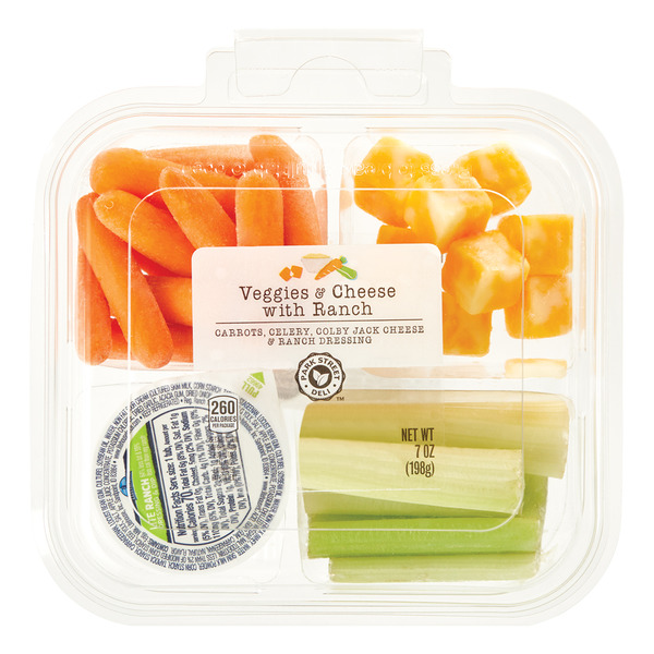 ALDI Park Street Deli Carrots, Celery & Cheese With Ranch Snack Pack