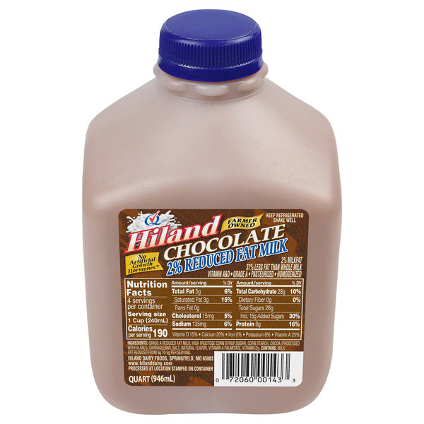Hy-Vee Hiland Dairy 2% Reduced Fat Chocolate Milk Same-Day Delivery or ...