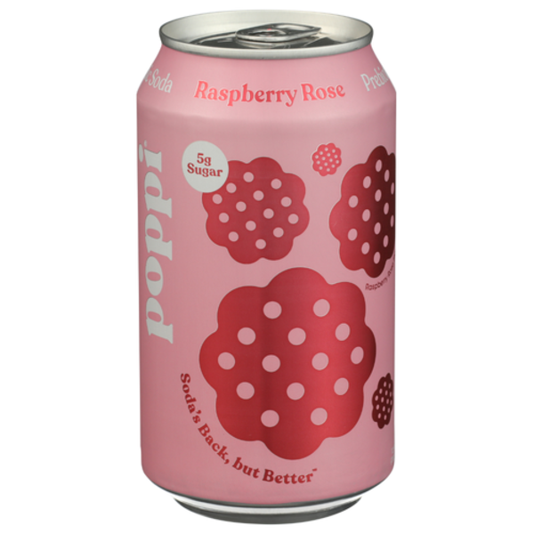 Poppi Raspberry Rose Prebiotic Soda