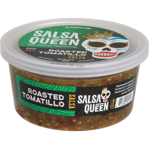 Salsa Queen Medium Roasted Tomatillo Salsa Same-Day Delivery or
