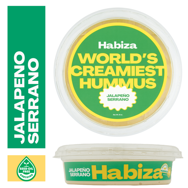 Habiza Jalapeño Serrano Hummus, Seed Oil Free Certified Same-Day