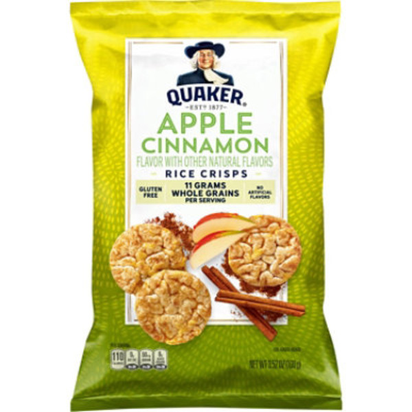 Quaker Rice Crisps, Apple Cinnamon