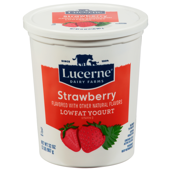 Lucerne Lowfat Blended Strawberry Yogurt