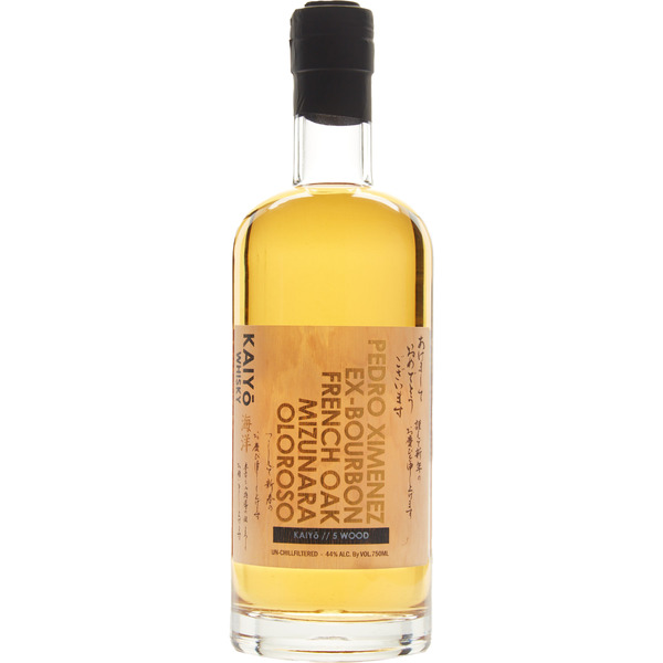 Kaiyo 5 Wood Japanese Mizunara Oak Whisky, 750ml, 88 Proof (44