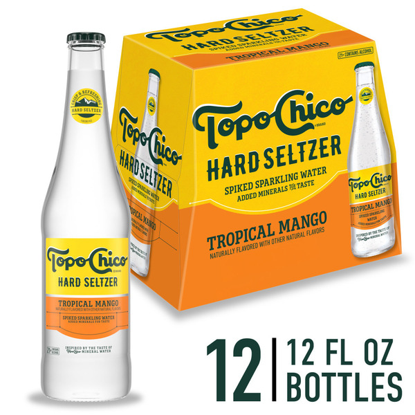 Topo Chico Hard Seltzer Tropical Mango Tropical Mango 4.7% ABV, 12