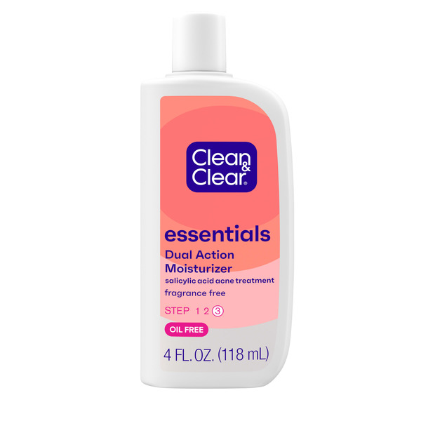 Clean & Clear Essentials Dual Action Acne Facial Moisturizer, 4 fl. oz - 4 fl oz