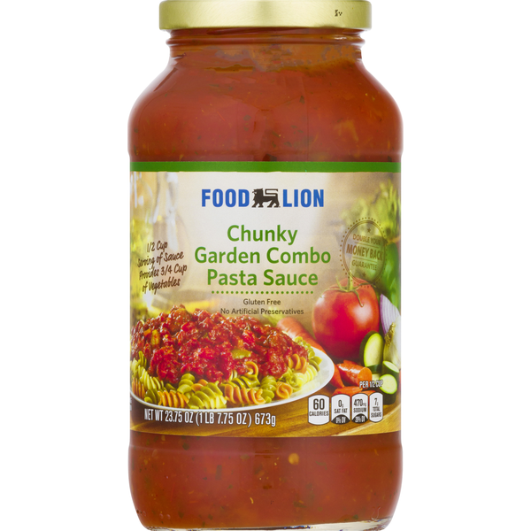 Food Lion Pasta Sauce, Garden Combo, Chunky (23.75 oz) Instacart