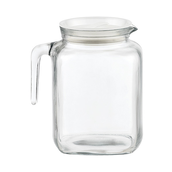 Bormioli Rocco 2-Liter Frigoverre Glass Pitcher With Frosted Lid