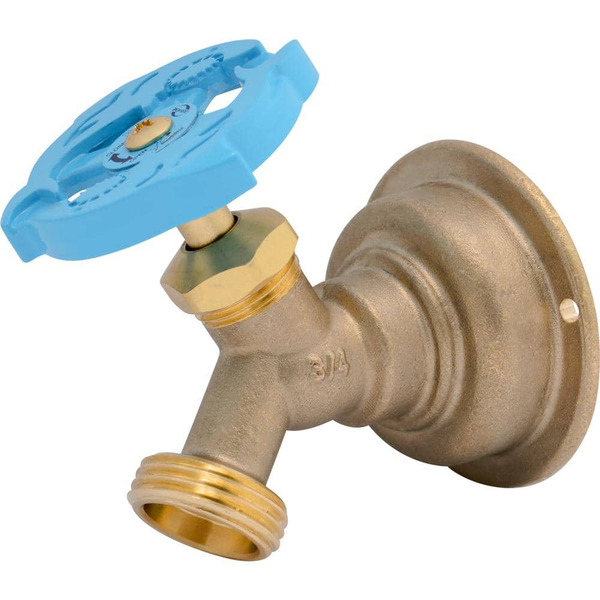 Sharkbite 3/4 In. Brass Push-to-connect X Mht Multi-turn No Kink Hose Bibb