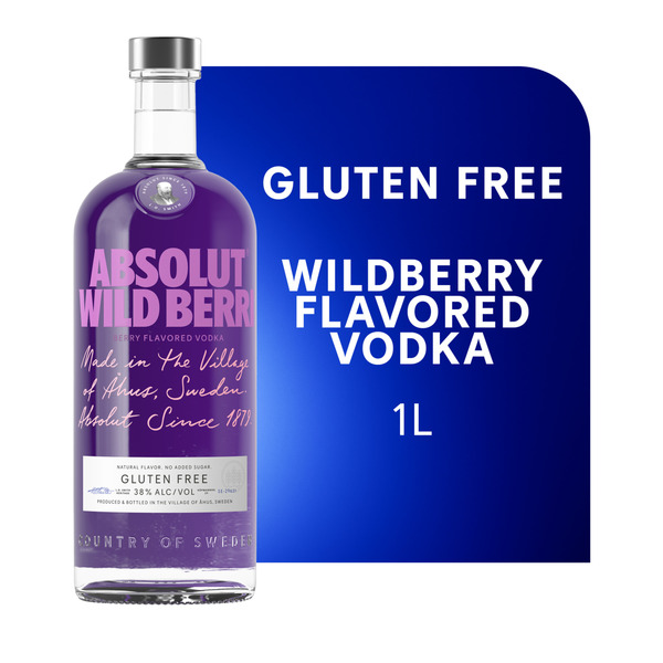 Absolut Wild Berri Flavored Berry Vodka Same-Day Delivery or