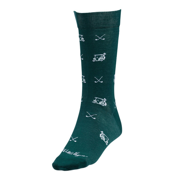 Walter Hagen Men's Novelty Socks, L - Dark Green Cart Icon
