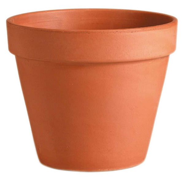 Vigoro Medium Terracotta Planter With Drainage Hole (12.4 In. L X 12.4 In. W X 10.9 In. H)