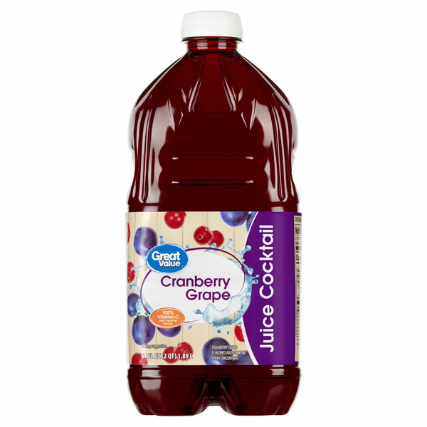 Walmart Great Value Cranberry Grape Juice Cocktail Same-Day
