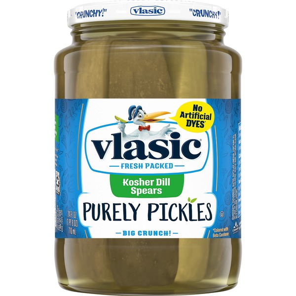 Vlasic Purely Pickles Kosher Dill Spears (24 fl oz) from Smart & Final