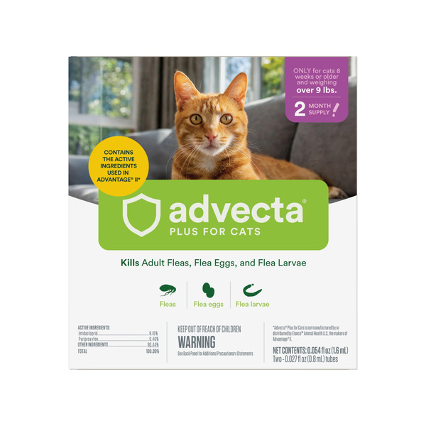 Advecta Plus Flea Treatment for Cats, Over 9 lb