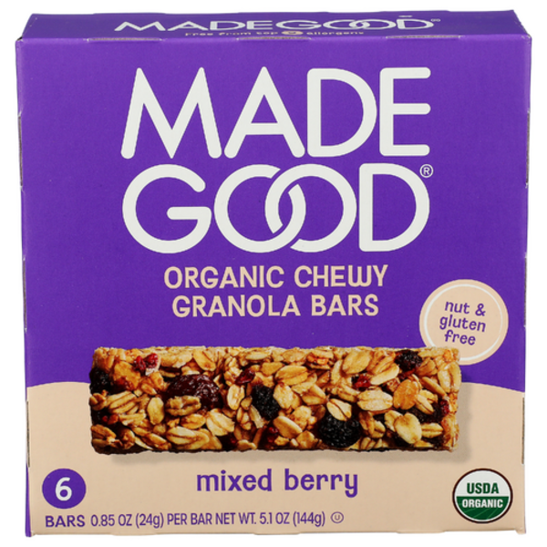 Madegood Organic Mixed Berry 6 Pack Granola Bars