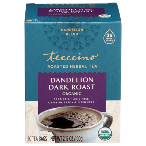 Teeccino Organic Dandelion Dark Roast Tea