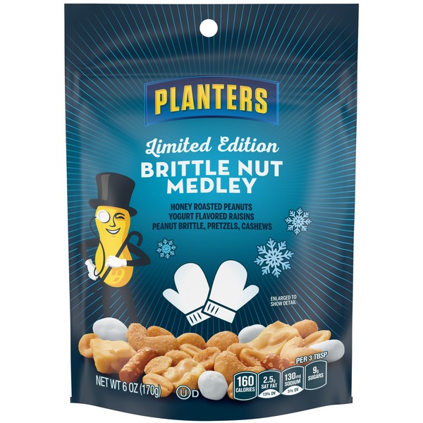 Planters Limited Edition Brittle Nut Medley Trail Mix Snack with