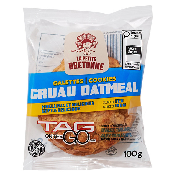 La Petite Bretonne Micro Croissants Tag on the Go Oatmeal Cookies